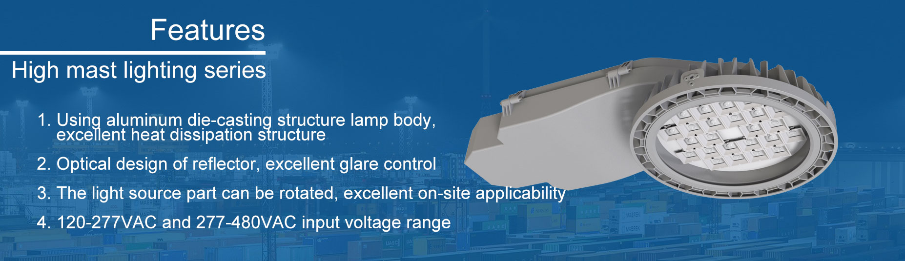 Ledrhythm High Power High Mast Lighting Solutions - HMARS