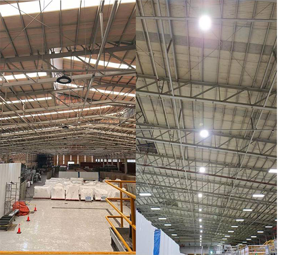 Coca-Cola Bacolod factory-installed LED high bay and LED street lights