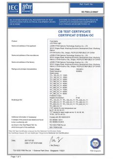 Zertifikate Transformatoren CB