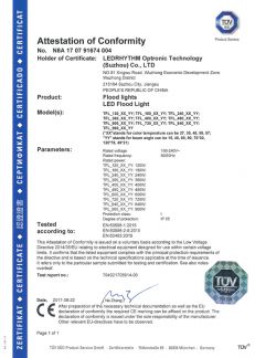 Zertifikate Transformatoren CE